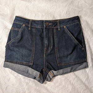 Free People High Waist Denim Jean Shorts